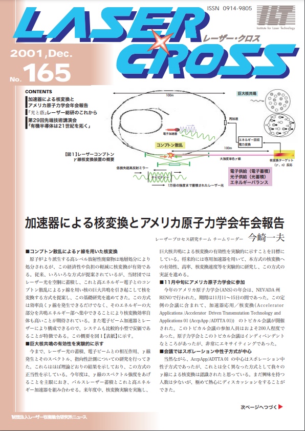 記事 Laser Cross No.165のアイキャッチ画像