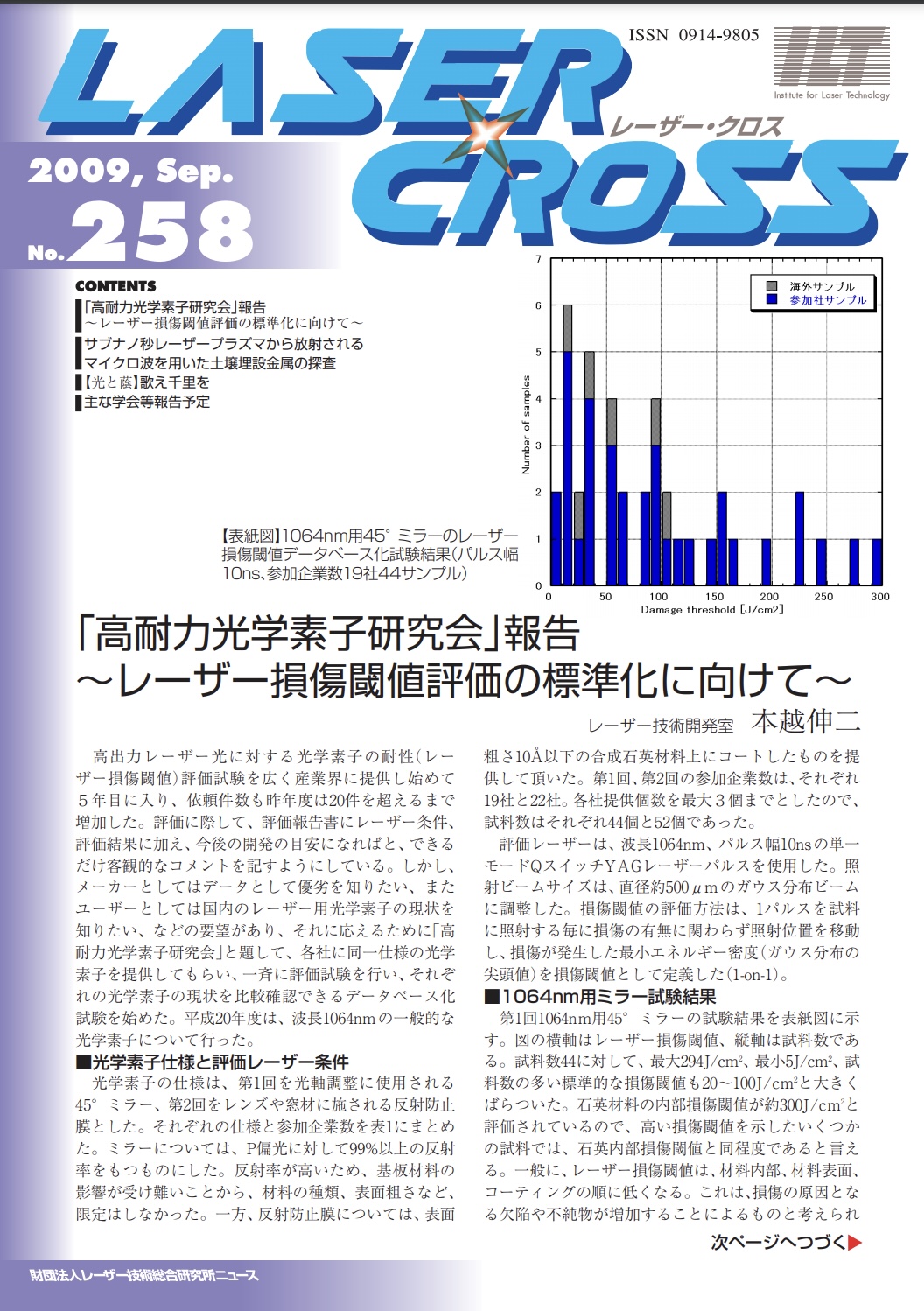 記事 Laser Cross No.258のアイキャッチ画像