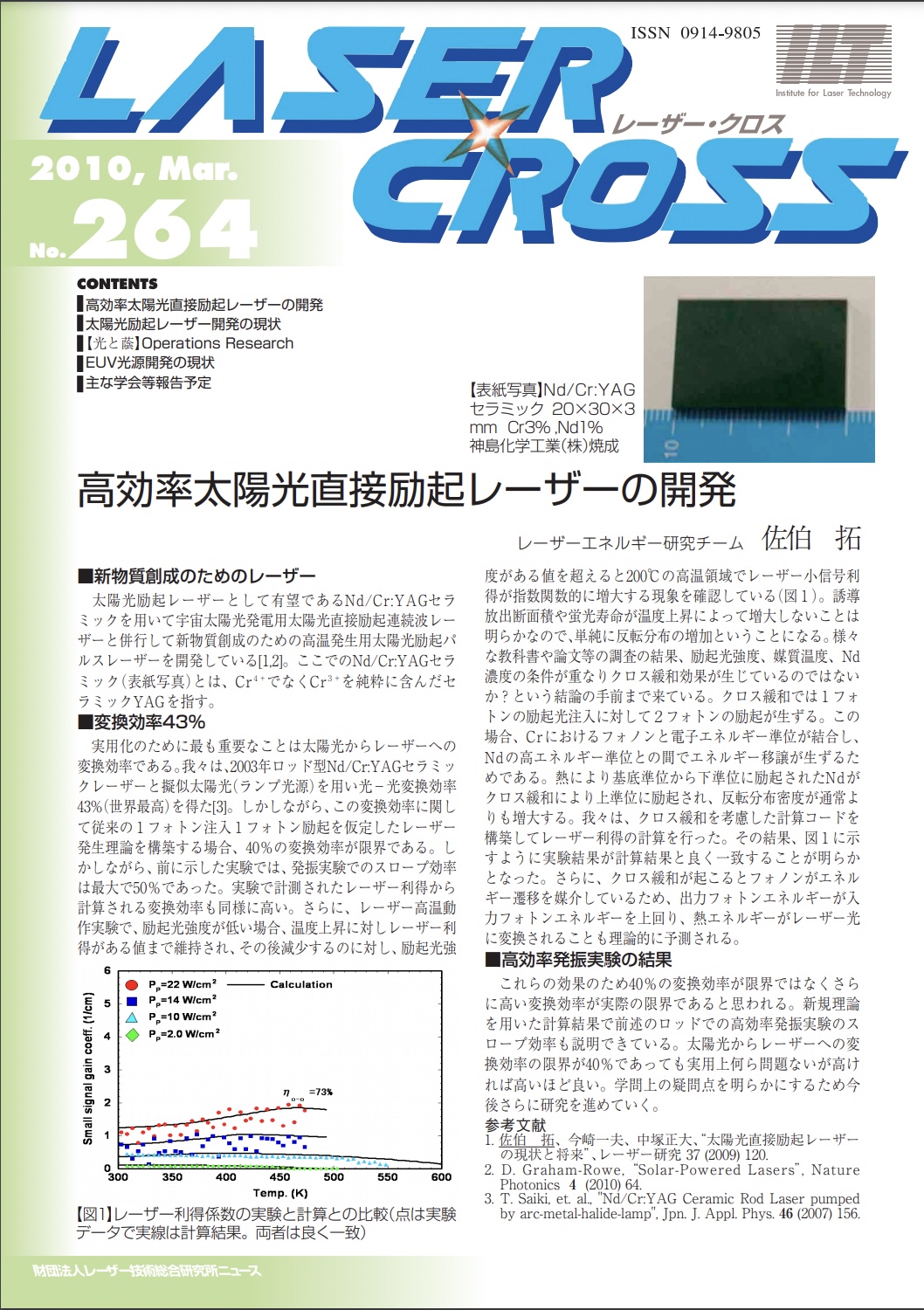 記事 Laser Cross No.264のアイキャッチ画像