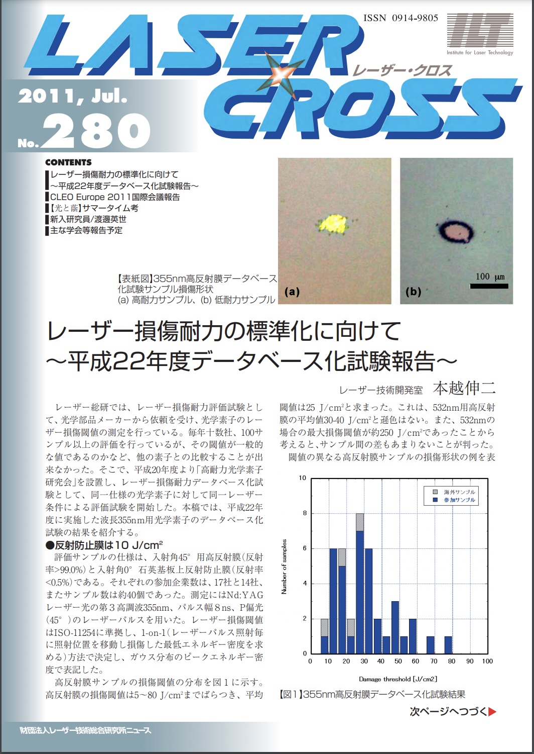 記事 Laser Cross No.280のアイキャッチ画像